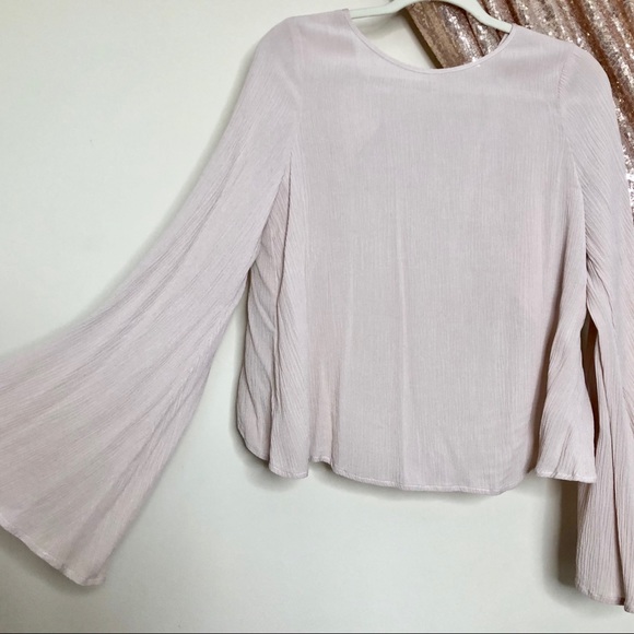 New TOBI Nude Rose Open Back Anissa Blouse - Picture 5 of 9